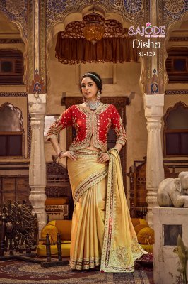 Sajode The Tradition DISHA Silk Designer Saree with Stitched Blouse sarees catalogs