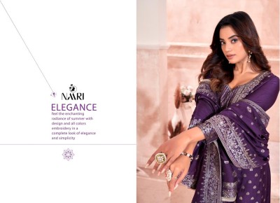 Salaar by Naari pure muslin jaquacard top bottom and dupatta dress material catalogue at affordable rate salwar kameez catalogs