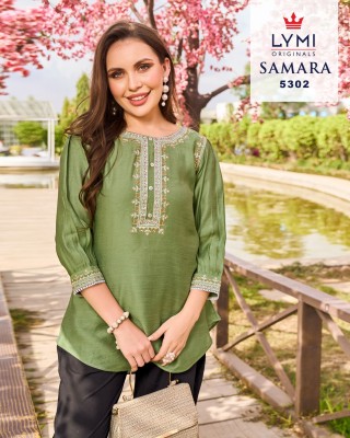 Samara by Rangoon fancy neck embroidered western wear catalogue at affordable rate western wear catalogs