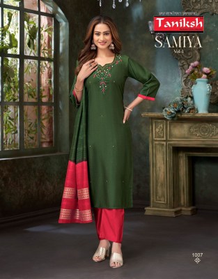 Samiya vol 1 by Taniksh Vartican Fancy Hand work readymade suit catalogue at affordable rate readymade suit catalogs