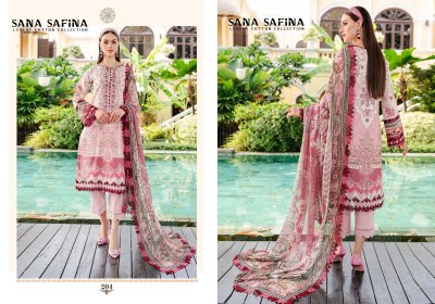 Sana safina vol 2 by karachi style heavy pure cotton printed unstitched dress material catalogue at affordable rate pakistani suit catalogs