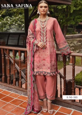Sana safina vol 3 present heavy pure cotton fancy dress material catalogue  salwar kameez catalogs