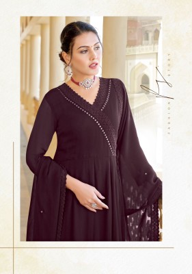 Sandalwood by mittoo pure georgette designer anarkali suit catalogue at amaviexpo fancy Anarkali suit catalogs
