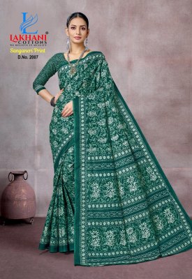  Sanganeri Print Vol-01 by Lakhani Heavy Cotton printed saree with blouse collections n sarees catalogs