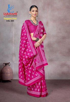  Sanganeri Print Vol-01 by Lakhani Heavy Cotton printed saree with blouse collections n sarees catalogs