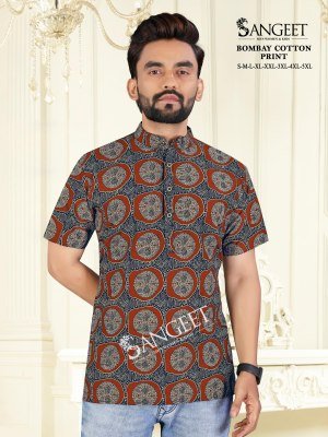  Sangeet Bombay Cotton Print Limited Edition Premium Designer Fabric Collection Wholesale mens shirts