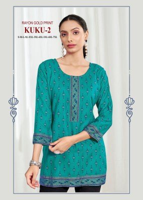 Sangeet Kuku 2 Heavy Rayon Multi Print Bombay Pattern Top Wholesale kurtis catalogs