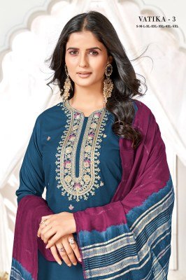 Sangeet Vatika 3 Heavy Rayon Gold Print Kurti Set with Heavy Chanderi Sequence Shaded Dupatta Wholesale kurtis catalogs