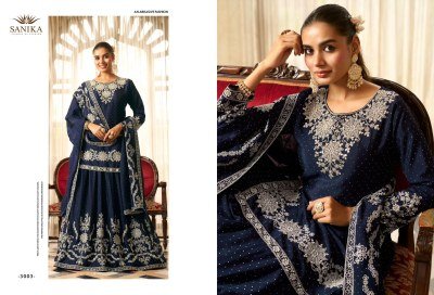 Sanika Fashion Advika Premium Chinon Silk Lehenga Set Heavy Embroidery And Mirror Work Wholesale readymade suit catalogs