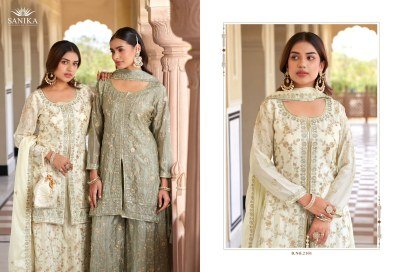 Sanika Fashion Seerat Premium Chinon Silk Embroidered Suit Set with Mirror And Handwork Dupatta Wholesale kurtis catalogs