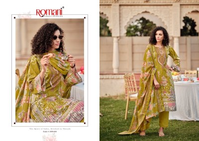 Saniya by Romani Premium Soft Cotton Digital Dress material catalogue at affordable rate dress material catalogs