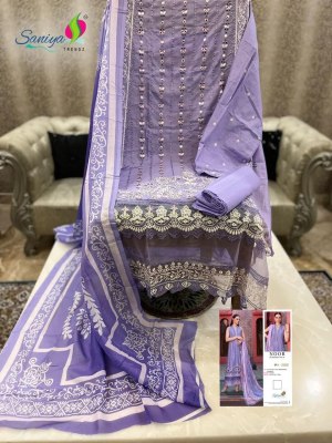 Saniya trendz present Noor chikankari vol 1 cotton chikankari embroidered pakisatani suit catalogue at low rate pakistani suit catalogs