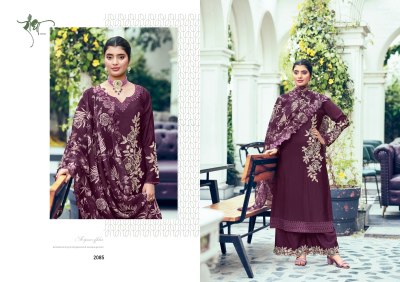 Sanjh by Radha Trends Premium chinon heavy embroidered unstitched pakistani suit catalogue at low rate pakistani suit catalogs