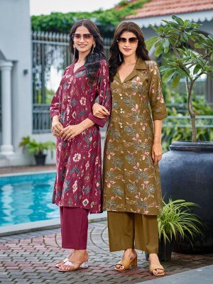 Sankheswer Impex Charmi Vol 1 Vertical Foil Discharge Printed Fabric   Vertical Design Bottom Wholesale kurtis catalogs