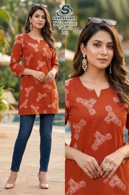 Sankheswer Impex Kurkure Vol. 1 Dhabu Cotton Printed Kurti 