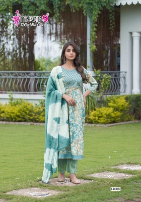 Sara Vol 14 by Mystic 9 reyon capsule Nayra cut foil printed readymade suit collection with wholesale price readymade suit catalogs