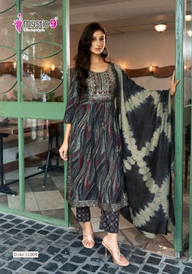 Sara vol 11 by Mystic 9 premium capsule foil printed suit collection readymade suit catalogs
