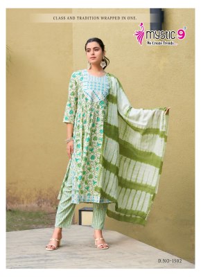 Sara vol 15 by Mystic 9 Premium Quality capsule foil printed readymade suit collection at affordable rate  readymade suit catalogs