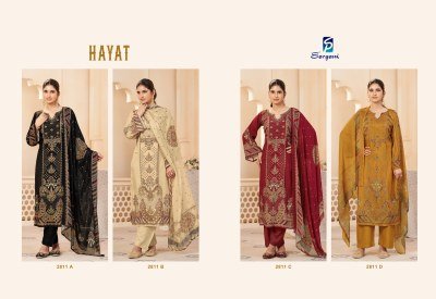 Sargam Hayat Pure Viscose Muslin Designer Dress Material Collection dress material catalogs