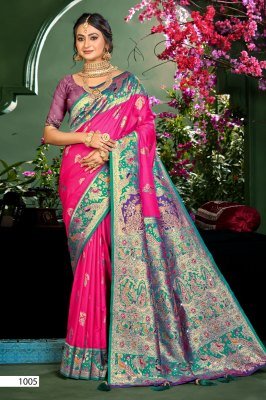 Saroj Saree Vedaa silk Swaroski Silk Rich Pallu Saree Collection sarees catalogs