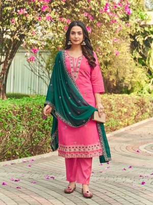 Satvika by Aanchi Roman Simmer Super Quality Readymade suit catalogue at affordable rate readymade suit catalogs