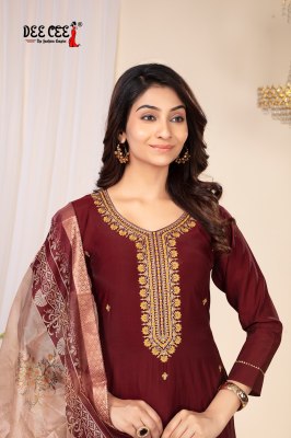 Saumya by Deecee Straight long kurti with bottom and dupatta catalogue at low rate Dee cee