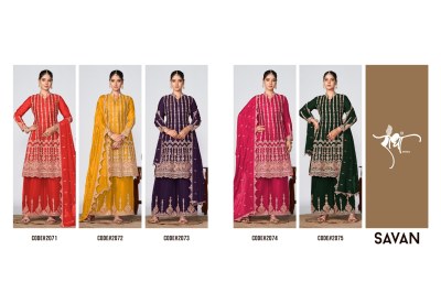 Savan by radha trends heavy premium heavy embroidered fancy sharara suit catalogue at low rate fancy sharara suit Catalogs