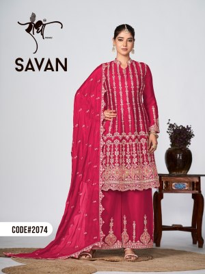 Savan by radha trends heavy premium heavy embroidered fancy sharara suit catalogue at low rate fancy sharara suit Catalogs