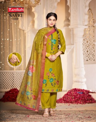 Savri vol 1 by Taniksh Vertical embroidered kurti top with dupatta collection at budget price readymade suit catalogs