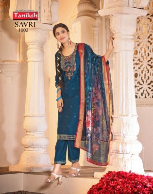 Savri vol 1 by Taniksh Vertical embroidered kurti top with dupatta collection at budget price readymade suit catalogs