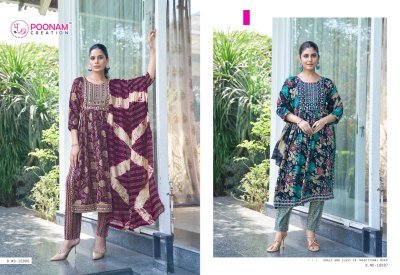 Sawaraa vol 10 by poonam foil printed capsule fabric fancy suit collection in amavi expo readymade suit catalogs