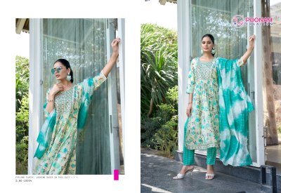 Sawaraa vol 10 by poonam foil printed capsule fabric fancy suit collection in amavi expo readymade suit catalogs