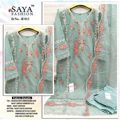 Saya fashion present D NO R-013 new exclusive readymade Pakistani dress material at affordable  salwar kameez catalogs