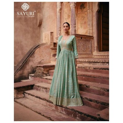 Sayuri Designer Apsara Readymade Embroidered Gown Dress Buy Wholesale Rate   readymade suit catalogs