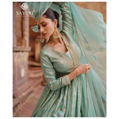 Sayuri Designer Apsara Readymade Embroidered Gown Dress Buy Wholesale Rate   readymade suit catalogs