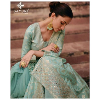 Sayuri Designer Apsara Readymade Embroidered Gown Dress Buy Wholesale Rate   readymade suit catalogs
