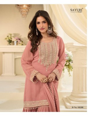 Sayuri Designer Bansuri Premium Georgette Gharara Suit Set fancy sharara suit Catalogs