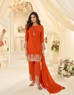 Sayuri Designer Beads Collection Real Chinon Silk Pakistani Suit readymade suit catalogs