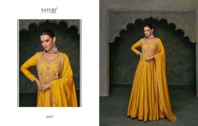 Sayuri Designer Bunaai Premium Silk Readymade Dress Wholesaler  kurtis catalogs