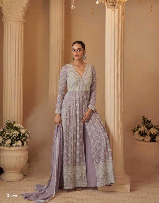 Sayuri Designer Chaavi Real Georgette Lucknavi Chikankari Plazzo Suit readymade suit catalogs