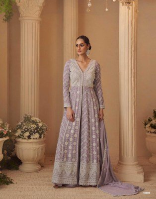 Sayuri Designer Chaavi Real Georgette Lucknavi Chikankari Plazzo Suit readymade suit catalogs
