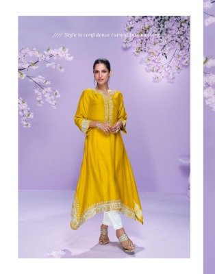 Sayuri Designer Chahat Premium Real Silk Kurti Trendy Embroidered Style with Hand Moti Detailing Wholesale kurtis catalogs
