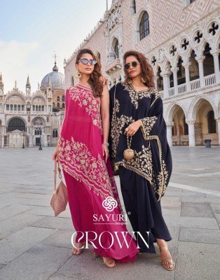 Sayuri Designer Crown Design No 10082 10083 10084  Latest Trendy Stylish Readymade Women Dress  Wholesale  Sayuri designer 