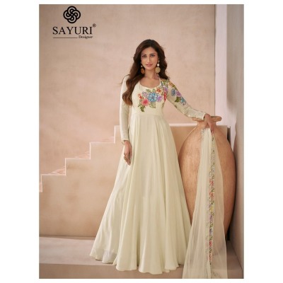 Sayuri Designer Diva Design No 5488 5489 5490 Premium Silk Readymade Gown Dress Wholesale Sale readymade suit catalogs