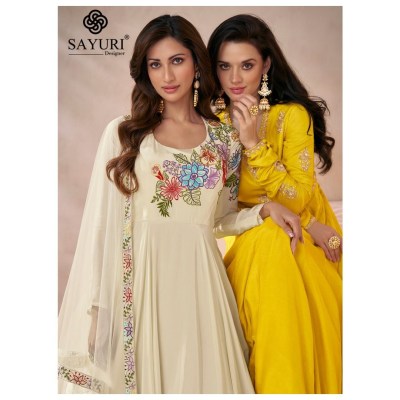 Sayuri Designer Diva Design No 5488 5489 5490 Premium Silk Readymade Gown Dress Wholesale Sale readymade suit catalogs