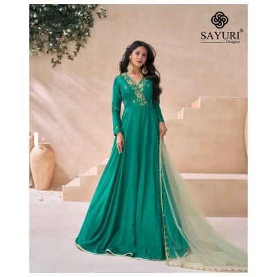 Sayuri Designer Diva Design No 5488 5489 5490 Premium Silk Readymade Gown Dress Wholesale Sale readymade suit catalogs