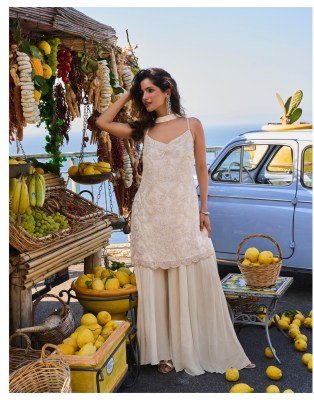 Sayuri Designer Divya Georgette Spaghetti Suit Set Buy Online readymade suit catalogs