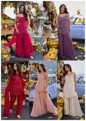 Sayuri Designer Divya Georgette Spaghetti Suit Set Buy Online readymade suit catalogs