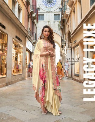 Sayuri Designer Florance Wedding Look Jacket Dhoti Stylist Dress Wholesale Price  readymade suit catalogs