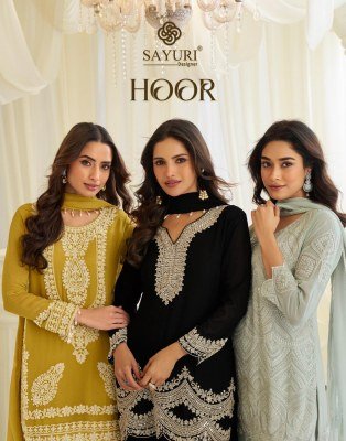 Sayuri Designer Hoor Design 10232 to 10235 Readymade Gerogette Salwar Kameez 